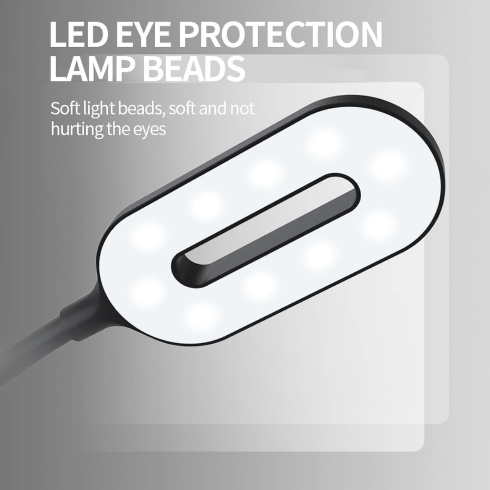 LED Desk Lamp with Wireless Charger, USB Charging Port, Table Lamp with 3 Lighting Modes, Touch Control, Auto-Off Timer, Dimmable Eye-Caring Desk Light with Adapter, Black