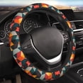 thumbnail image 4 of Kdxio Geometric Cube Pattern Art Print Elastic Stretch Steering Wheel Cover,Auto Steering Wheel Cover,15 Inch Anti-Slip,Warm in Winter and Cool in Summer,Fit Suvs,Vans Cars,Trucks, 4 of 5