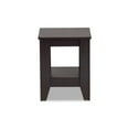 thumbnail image 2 of Baxton Studio Audra Table d'Appoint en Bois Fini Brun Foncé, 2 of 6