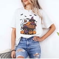 thumbnail image 2 of Weiner Dog Witch Happy Halloweenie Cute Halloween Dachshund T-Shirt, Multicolors, Size S-5XL, 2 of 5