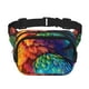thumbnail image 1 of Fotbe Colorful Parrot Jungle Dream Cangurera Cuadrada con Estampado de Doble Capa, Bolsa de Cintura Ajustable Mini para Hombres y Mujeres, 1 of 9