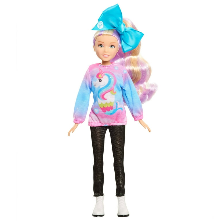 JoJo Siwa 10 Inch Fashion Vlogger Articulated Doll in Unicorn Outfit Includes Camera and Bow Bow Accessories Kids Toys for Ages 3 Up Gifts and Presents Walmart