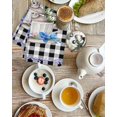 thumbnail image 4 of Easter Kitchen Dish Towels for Drying Dishes Set of 2, Spring Bunny Botanical Blooms Flowers Black Plaid Waffle Weave Microfiber Hand Tea Bathroom Towels Quick Dry & Absorbent Towel 15.7x23.6, 4 of 7