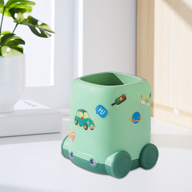 Cute Car Brush Pot Student Desktop Organizer High-value Stationery Bucket Large-capacity Interesting Brush Pot