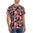 thumbnail image 2 of Qekee Lilies Flowers Classic Fit T-Shirt Men's Shirt Men's Tight Short Sleeves for Exercise, Running, Mountaineering - Lilies Flowers, 2 of 9
