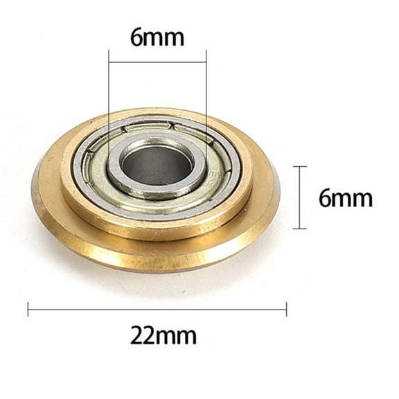 2X 22Mm Manual Tile Cutter Rotary Bearing Wheel Replacement For Cutting Machine 1Pcs Fangkenuo
