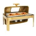 thumbnail image 5 of Chafing Dish, 9L/9.5Qt Rectangular Chafing Dish Buffet Set Stainless Steel Buffet Warmer with Food Pan & Water Pan, Warming Tray Buffet Server Catering Food Warmer for Wedding, Party, Banquet, 5 of 13