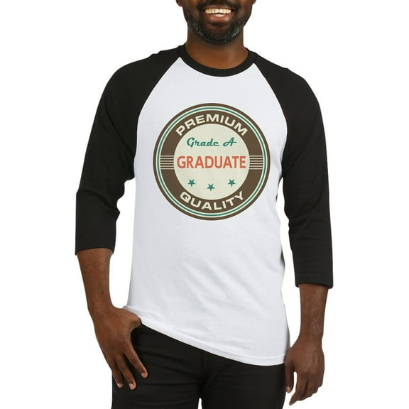 CafePress - Graduate Vintage Baseball Jersey - Cotton Baseball Jersey, 3/4 Raglan Sleeve Shirt