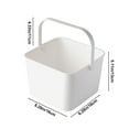 thumbnail image 3 of Clearance!Soft Multi-Purpose Storage Basket with Handles for Bathroom & Toiletry Organization-Squares Open Design Bath Products Basket, 3 of 6