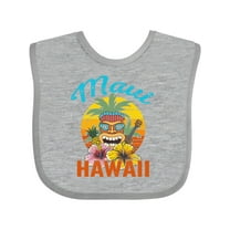 Inktastic Maui Hawaii Vacation Tiki Boys or Girls Baby Bib