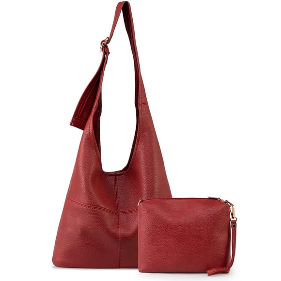 Bolso Hobo Montana West MWC2-122DRD de piel vegana ultrasuave