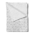 thumbnail image 2 of Ski Pattern Soft Flannel Fleece Throw Blanket, Simplistic Monochromatic Hand Drawn Like Outline Skiing Accessories, Cozy Plush for Indoor and Outdoor Use, 70" x 90", Dark Grey and White, by Ambesonne, 2 of 5