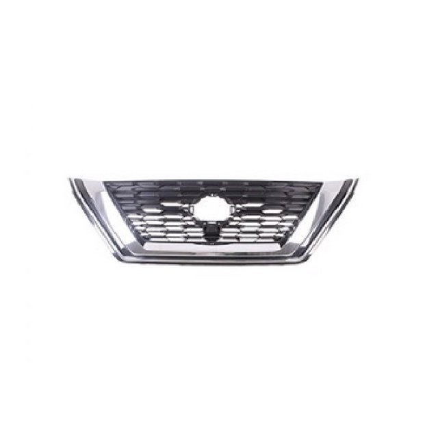 GRILLE FR GLOSS BLACK W/CHROME MOLDING W/O CAMERA JAPAN BUILT REPLACEMENT FOR NISSAN ROUGE 2022 PARTSLINK NUMBER NI1200329