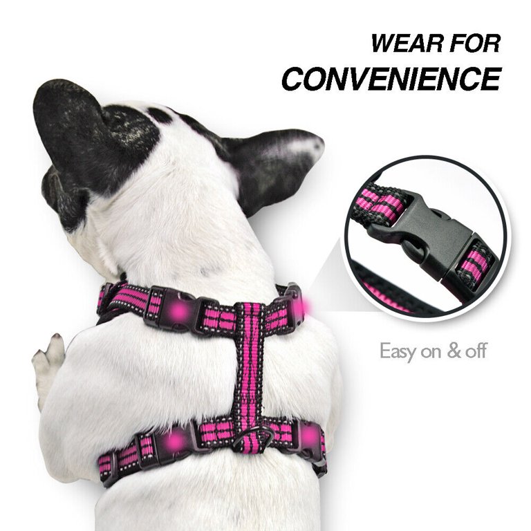 Natori Shangri-la Long Robe V-neck Side Pockets No-Pull Dog Harness With Handle - Reflective Adjustable Vest For Small Dogs &amp; Cats - Comfortable Walking Solution Dog Harness No Pull