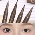 thumbnail image 2 of Lápiz Delineador de ojos líquido de secado rápido, duradero, resistente al agua, negro, marrón, ultrafino, mate, gusano de seda （dark brown, 2 of 5