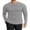 Grey, variant on Men's Long Sleeve Shirts Honeycomb Waffle Pullover Sweater Crewneck Thermal Tops Lightweight Undershirts Black M