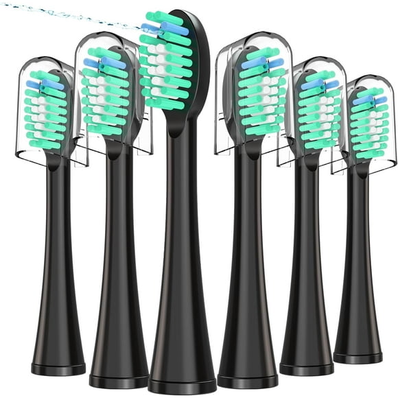 PINHEN 6 Pack Replacement Flossing Toothbrush Heads Compatible with Waterpik Sonic Fusion - Compatible with SF-01/SF-02/SF-03/SF-04