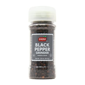 Badia Black Pepper Whole, Bottle