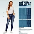 thumbnail image 7 of WallFlower Women's Luscious Curvy Bootcut Mid-Rise Bling Insta Stretch Juniors Jeans (Standard and Plus), 7 of 7