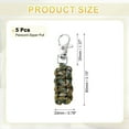 thumbnail image 2 of Uxcell Paracord Zipper Pull Polyester Zipper Pulls Replacement Woven Rope with Metal Clasp for Clothing Accessories Olive Green, 2 of 7