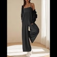 thumbnail image 4 of de Verano para Mujer, de una Pieza, con Tirantes Finos y Pierna , con Bolsillos Gris Oscuro S, 4 of 8
