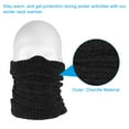 thumbnail image 3 of Uxcell Winter Neck Warmer, Men Knitted Neck Gaiter, Black, 3 of 6