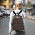 thumbnail image 7 of JIALIOU Mini Backpack Purse for Women Quilted Casual Daypack Small Travel Shoulder Bag, Coffee Brown, 7 of 7