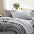 thumbnail image 3 of Juego de sábanas Bedsure Twin Soft de poliéster gris claro, 3 piezas, 3 of 7