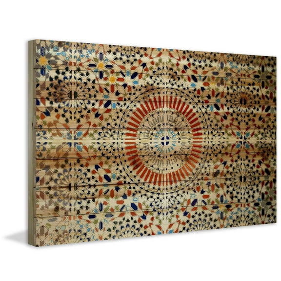 Kortoba Painting Print on Natural Pine Wood