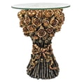 thumbnail image 1 of Design Table Sculpturale avec Dessus en Verre Roses Toscano, 1 of 4