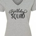 thumbnail image 4 of Inktastic Birthday Squad in Black Women's V-Neck T-Shirt, 4 of 5