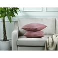 thumbnail image 6 of 3S Brother's Solid Cushion Cover Super Soft & Cozy Home Décor Throw Pillow Case for Chair Couch Bedroom & Livingroom Décor Pillowcase with Invisible Zipper Set of 2 Pieces - Rose Pink 20"x20" Each, 6 of 8