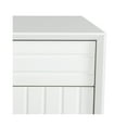 thumbnail image 2 of Benjara 2 Drawers Wooden Nightstand with Metal Bar Pulls, White and Black, 2 of 3