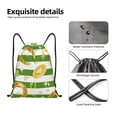 thumbnail image 4 of Xecao Watercolor St Patrick Day Pattern Sports Drawstring Backpack - String Swim Gym Bag with Wet Proof Pocket for Women&Men-Medium, 4 of 6