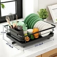 thumbnail image 4 of Kitsure Dish Drying Rack- Space-Saving Dish Rack  Dish Racks for Kitchen Counter  Durable Stainless Steel Kitchen Drying Rack with a Cutlery Holder  Drying Rack for Dishes  Knives  Spoons, 4 of 7