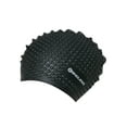 thumbnail image 2 of Endless EL-1021BLACK Comfortable Silicon Swimming Cap with Bubble Design - Black - Adult Free Size, 2 of 7