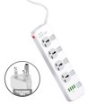 thumbnail image 1 of 4 USB Power Strip Interruptor independiente Enchufe universal para teléfono Tableta Ordenador portátil Enchufe de EE. UU. De 3 pines tholdsy HA002565-00, 1 of 6