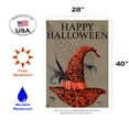 thumbnail image 2 of Toland Home Garden Happy Halloween Hat Spider Halloween Flag Double Sided 28x40 Inch, 2 of 5