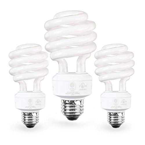 60-Watt Equivalent E26 2700K Warm Soft White Spiral Light Bulbs 3-Pack 13W CFL