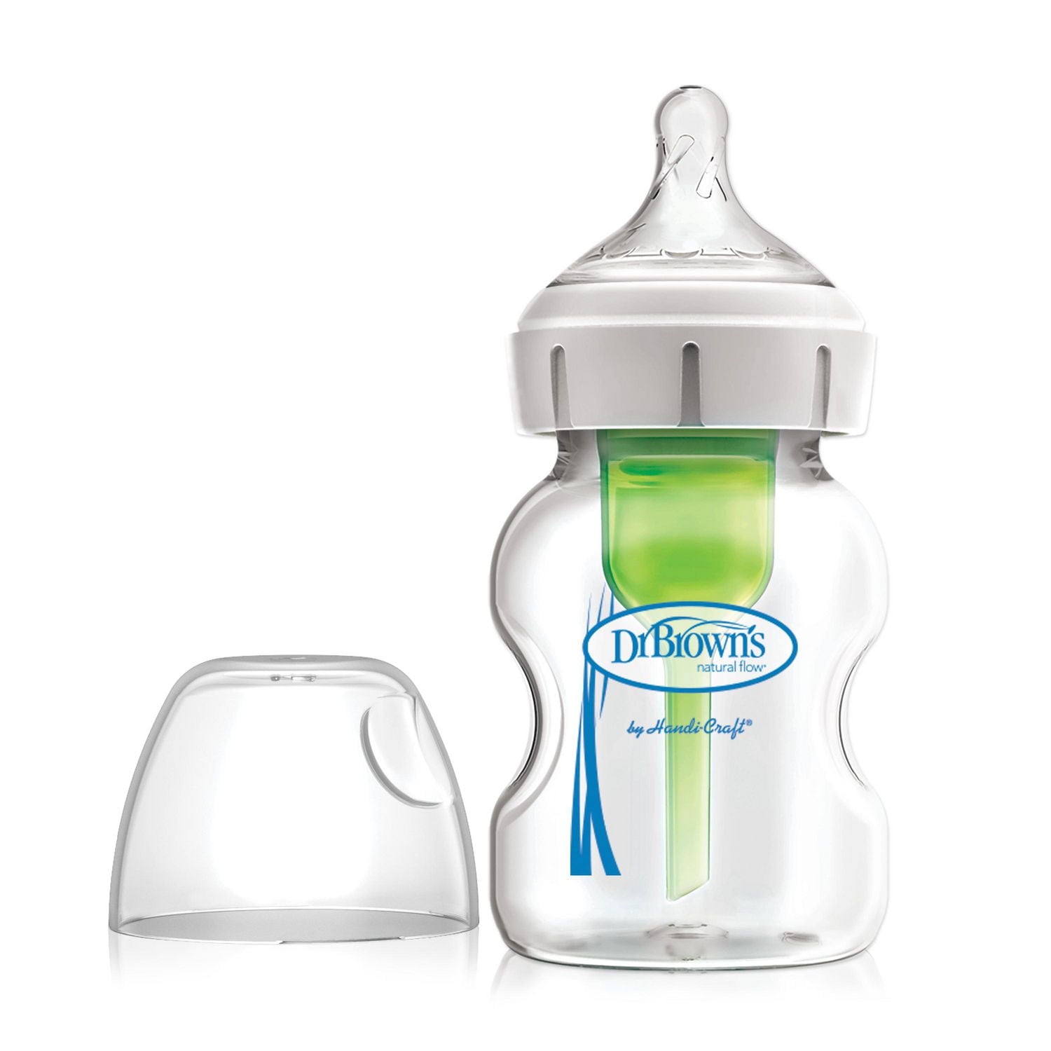 Dr. Brown's Natural Flow Anti-Colic Options+ Wide-Neck Breast to Bottle Pump and Store Feeding Set, 5 oz