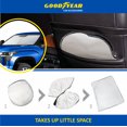 thumbnail image 3 of Goodyear Foldable Windshield Sun Shade for Toyota Tundra 2022-2026, Custom-Fit Car Windshield Cover, Car Sunshade,UV Protection,Vehicle Sun Protector,Auto Car Window Shades for Front Window -GY008292, 3 of 8