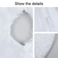 thumbnail image 5 of Yesbay Christmas Tree Skirt 36/48/60 Inches White Christmas Tree Skirt Soft Fluffy Faux Fur Tree Skirt, 5 of 9