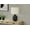Black#4, variant on Table Lamp Lighting, 24"h, Table Lamp, Black Concrete, Ivory / Cream Shade, Modern,Bedroom Lamp
