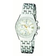Paris Women's 6619-WGM Premium Collection Stainless Steel Chronograph Watch