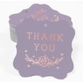 thumbnail image 2 of Inkdotpot Pack Of 50 Thank You Bridal Shower Paper Tags DIY Craft Bracket Shape Real Rose Gold Foil Hang Tags, 2 of 7