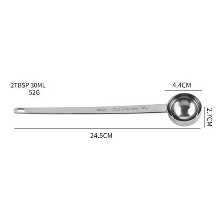 

Long handle stainless steel coffee spoon Stirring spoon Graduated spoon
