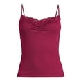 thumbnail image 5 of Self Esteem Juniors’ Cinched Front Lace Trim Cami, 5 of 5