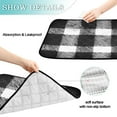thumbnail image 4 of RMDQTR 2Pack Set of Medium and Large Pet Potty Pads Reusable Ultra-Absorbent Pet Training Pads Leak-Proof Pet Pads Black White Plaid, 4 of 7