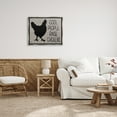 thumbnail image 2 of Stupell Cool People Raise Chickens Sign Animals & Insects Painting Gray Floater Framed Art Print Wall Art, 2 of 6