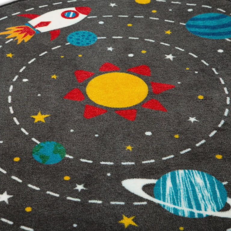 Space & Astronauts – Kids Bath Rug – 3 Piece Set – Shopkhelo